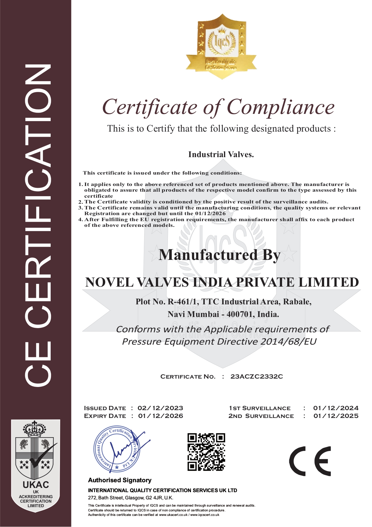 CE certificate